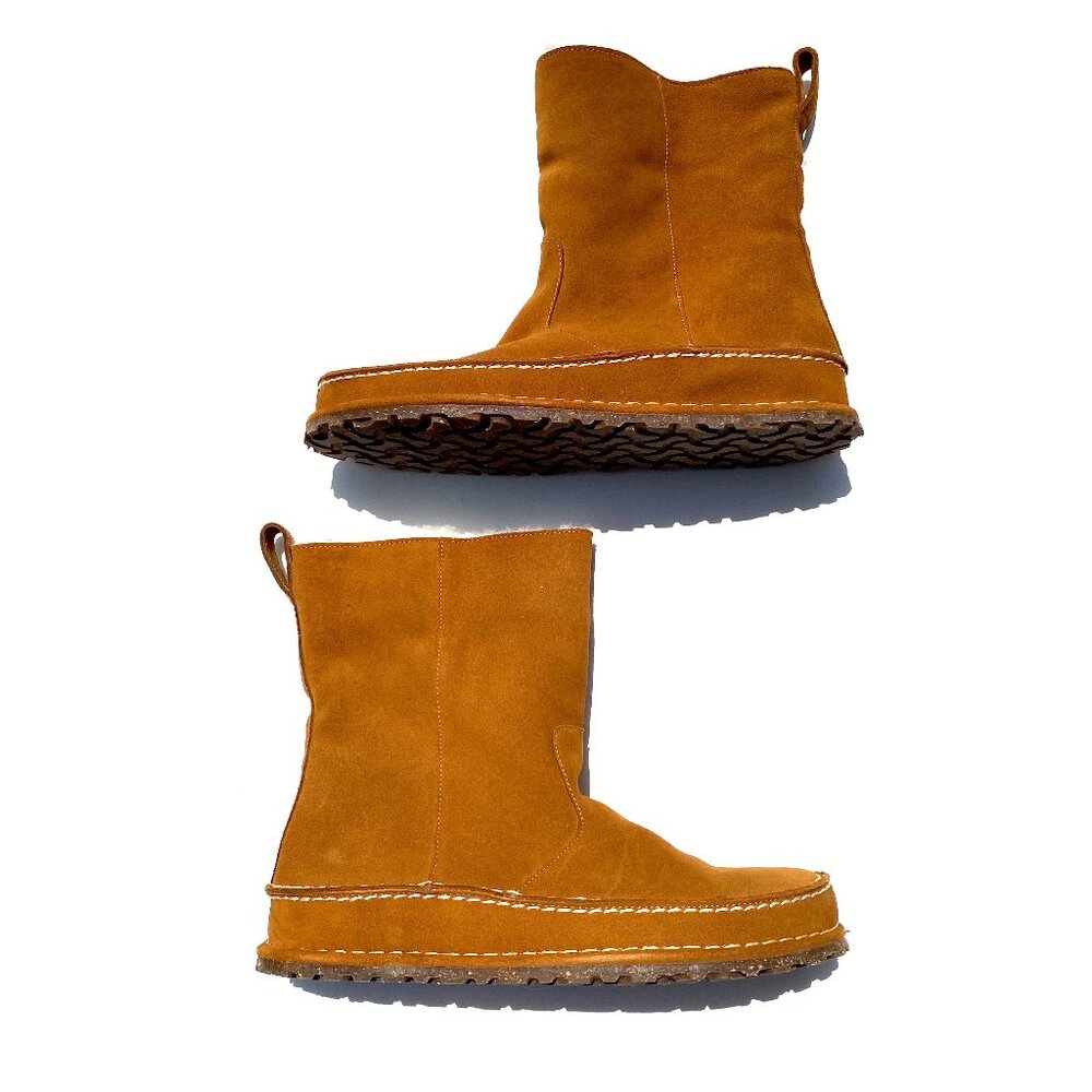 Birkenstock Lahti shearling suede pull-on boots slippers, size 42, NWOT